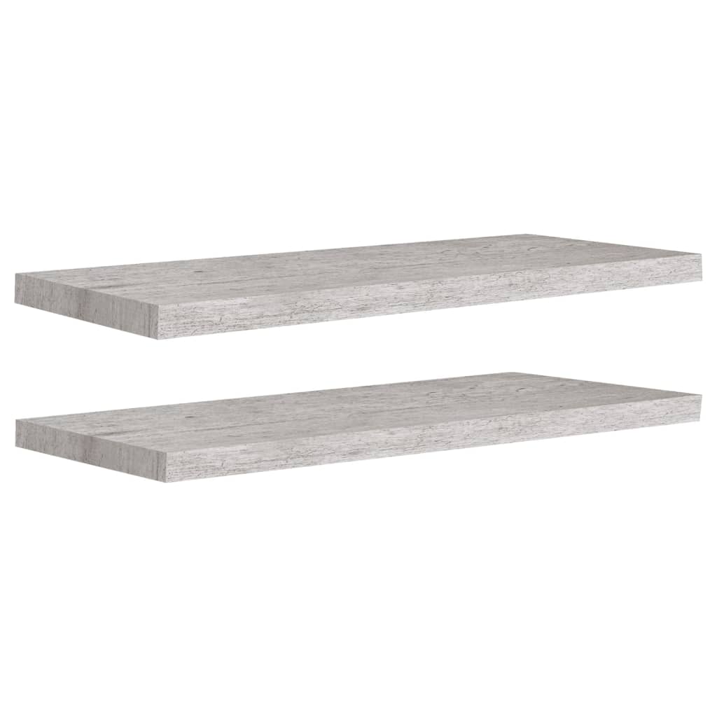 vidaXL Estante flotante de pared MDF 80x23,5x3,8 cm Blanco brillante, negro brillante, gris brillante Mueble Almacenaje Estantería para Oficina, Estudio, Dormitorio Estantería/Librería/ mueble de Almacenamiento