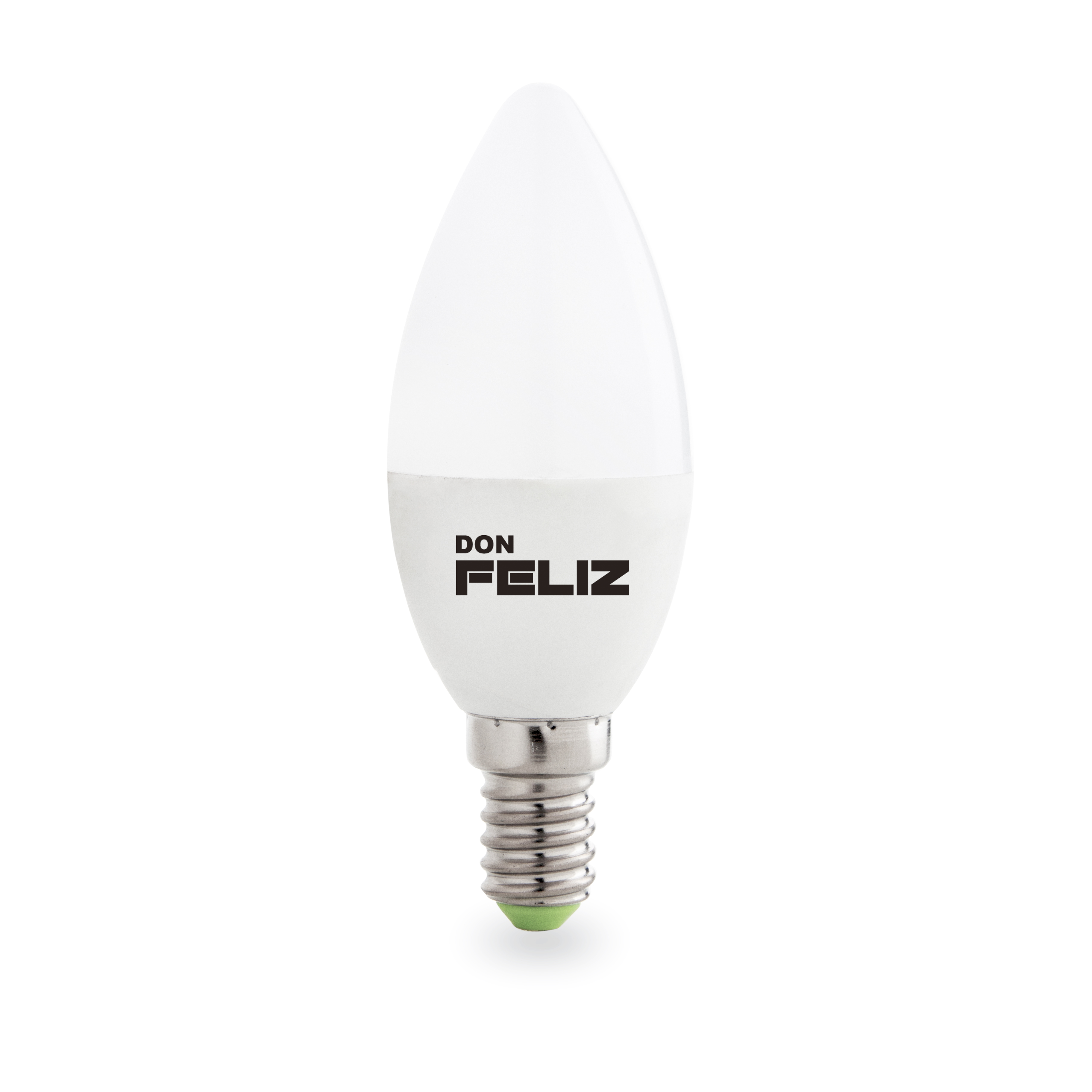 6 uds. Bombilla Led C37 forma de vela 3W/5W/6W/7W/8W/9W, luz blanca/fria y amarilla/luz calida 6500K y 3000K, casquillo pequeño E14, pack de 6 uds, Don Feliz