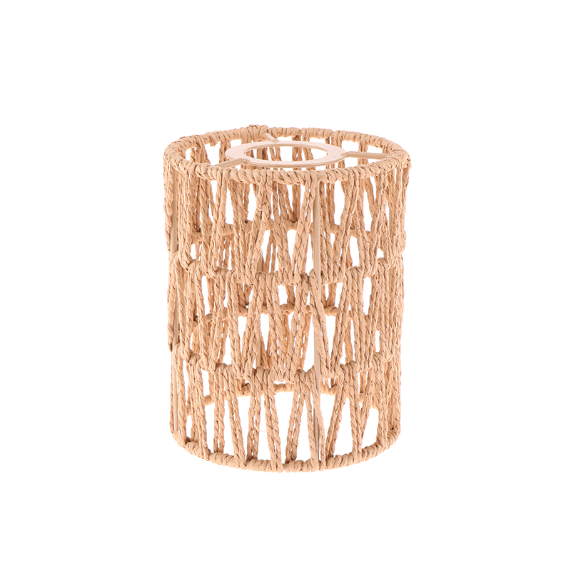 TK Sombrilla De Lámpara Colgante Estilo Bohemio Hecha a Mano Tecnicamente Tejida Decoración Para El Hogar Material De Rattan