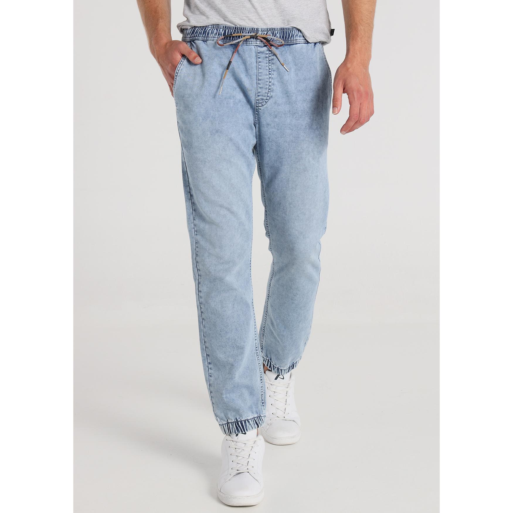 SIX VALVES - Pantalón Jogger Knit Blue - Tallaje en Pulgadas- Tallaje en Pulgadas