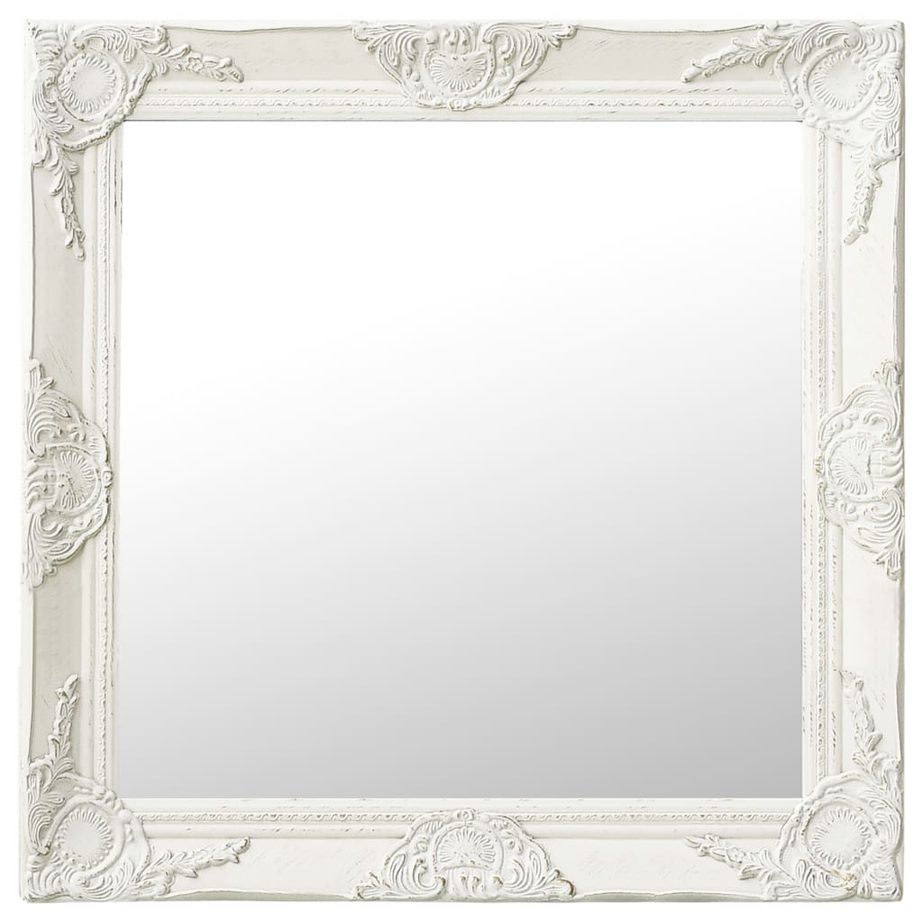 Espejo de Pared Estilo Barroco 60x60 cm Colgante Retro Antiguo Color Blanco,  Dorado,  Negro y mas