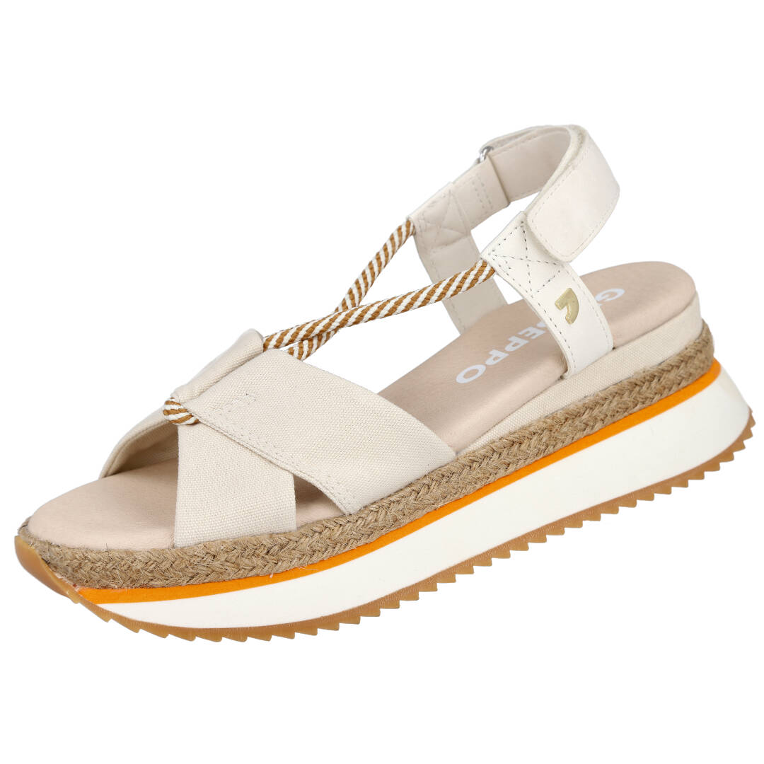 Shoes Sandalias Planas marca Gioseppo para mujer en color beig
