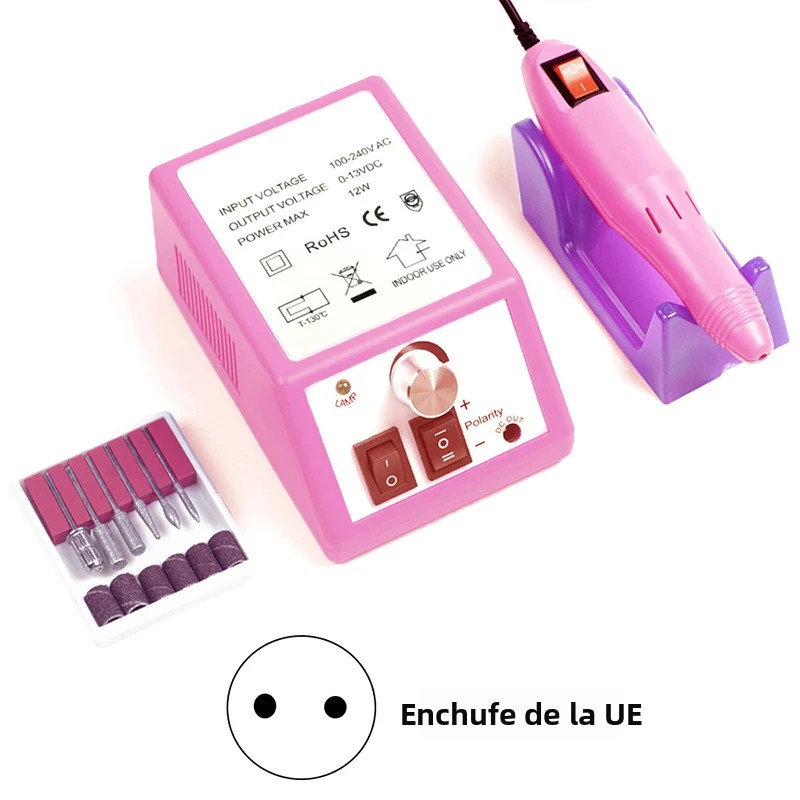 TK Set De Máquina De Manicura Profesional Con Taladro Eléctrico Herramienta De Pulido De Uñas Gel Eliminador De Cutícula Y Polidor De Uñas