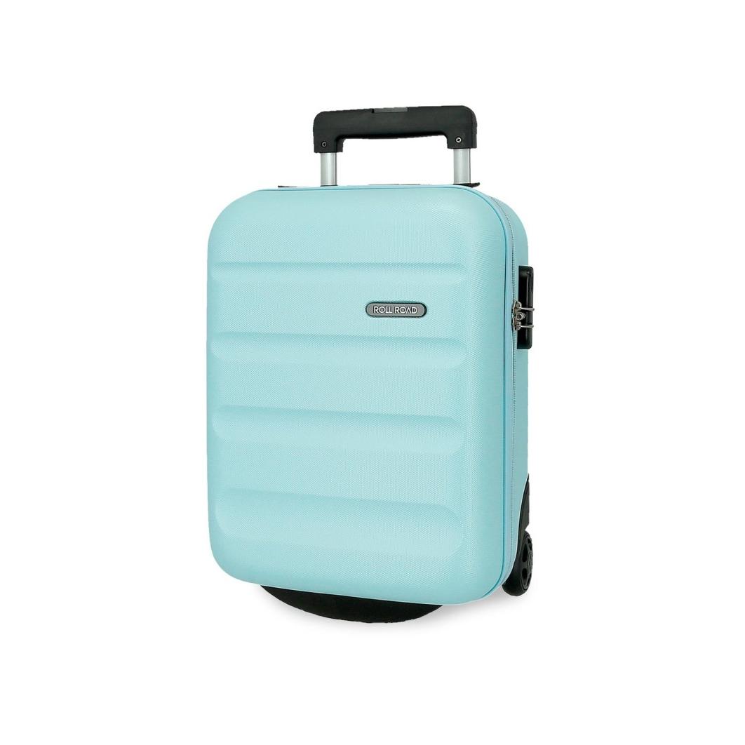 Maleta cabina pequeña Roll Road Flex azul cielo Roll Road 45x30x20 cm.