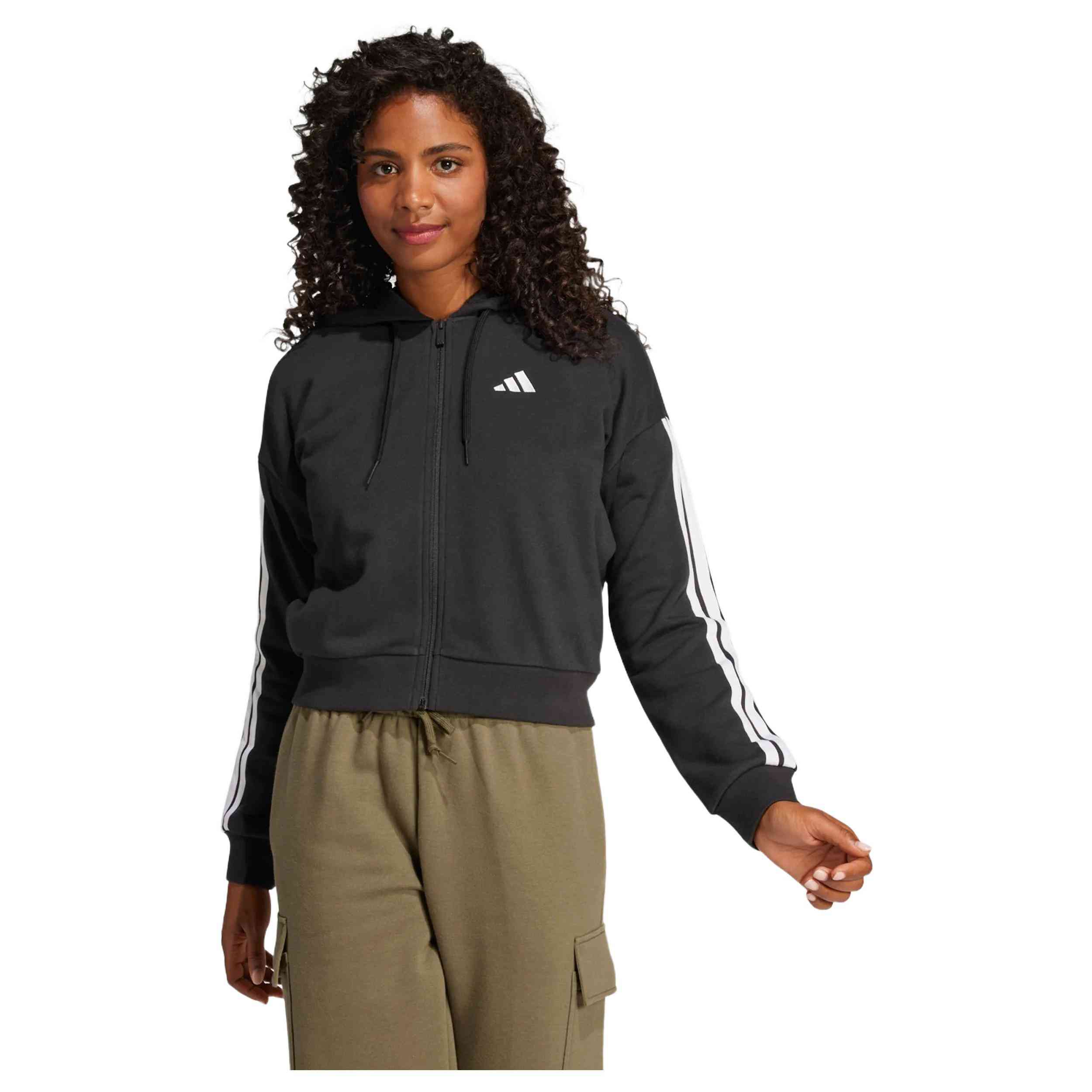 Chaqueta Con Capucha Essentials French Terry 3 Bandas adidas - Chaqueta Adidas