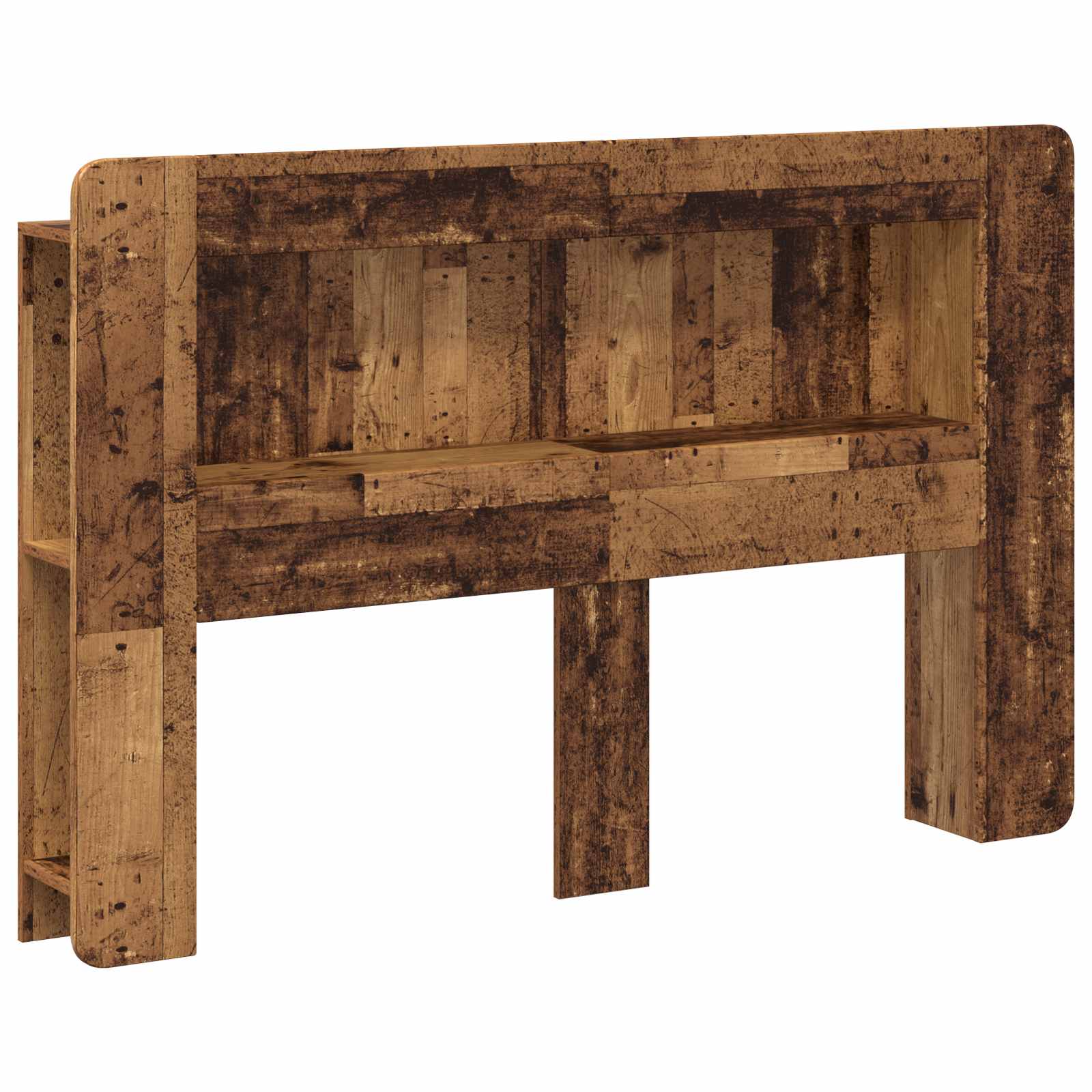 vidaXL Cabecero con armario con almacenamiento Madera de ingeniería 153.5 x 18.5 x 100 cm Multicolor