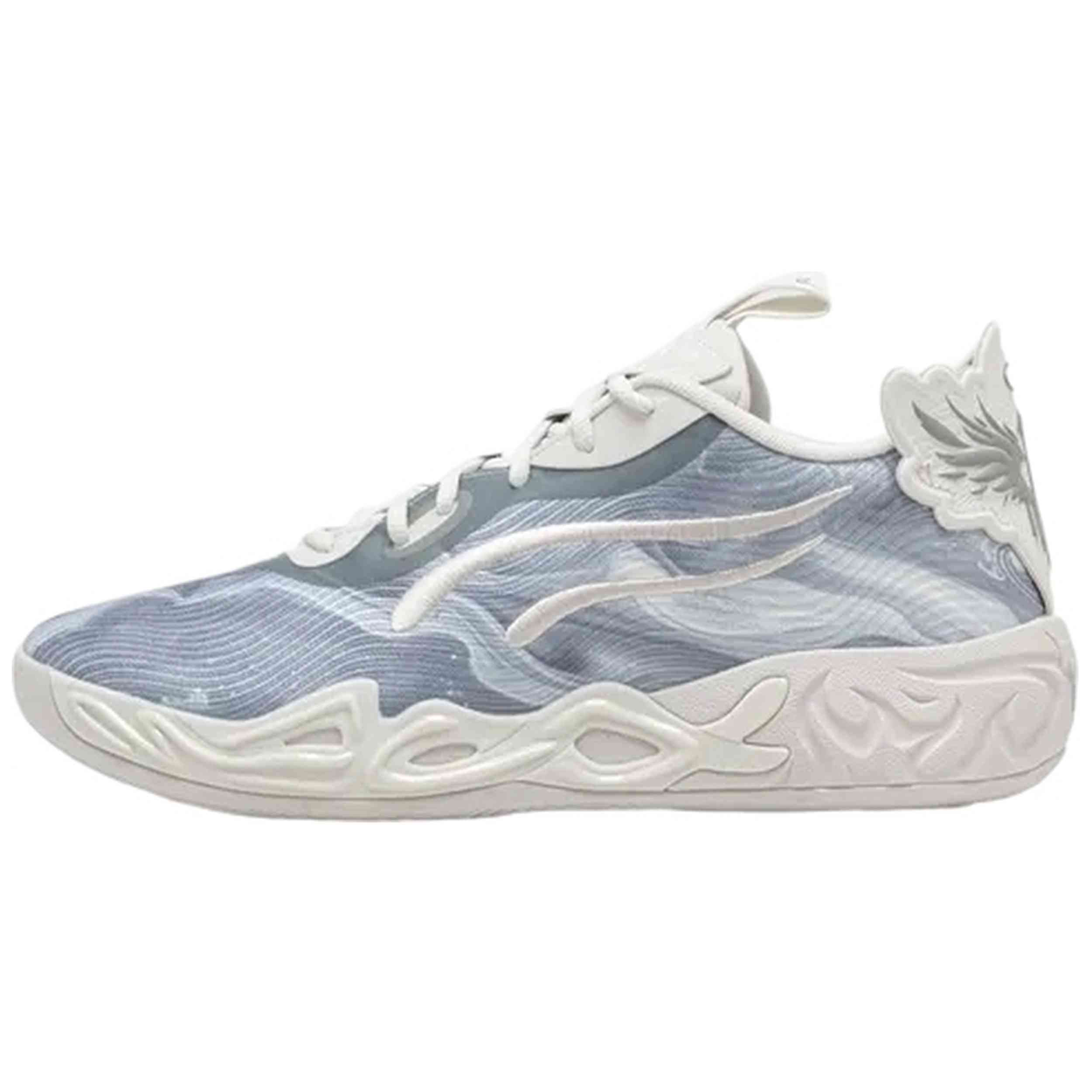 Zapatillas De Baloncesto Puma modelo LaMelo Ball MB.04 Low Team Bank "Feather Gray" para Hombre en color Gris