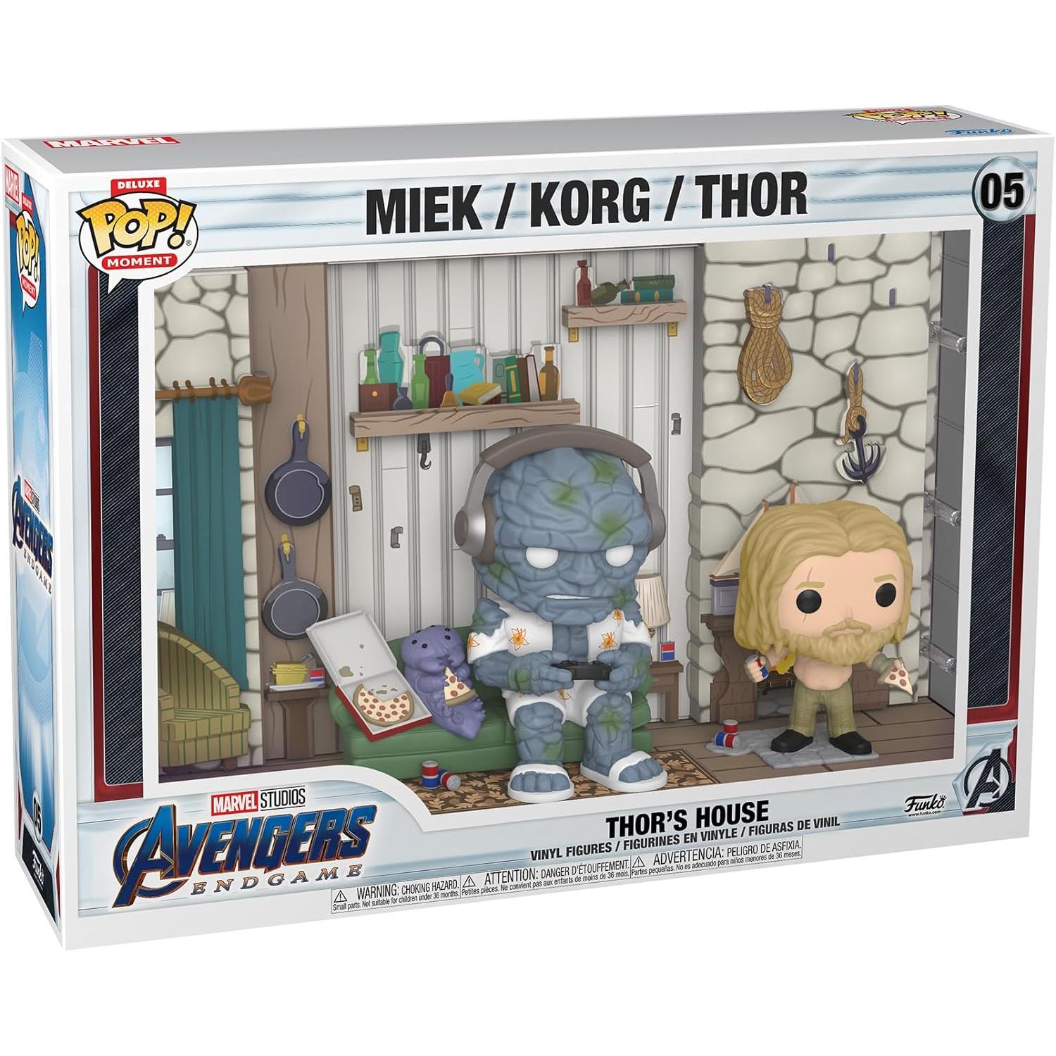 FUNKO Thor Deluxe Casa Thor Miek Korg Moment Vengadores Endgame Avengers Funko Pop