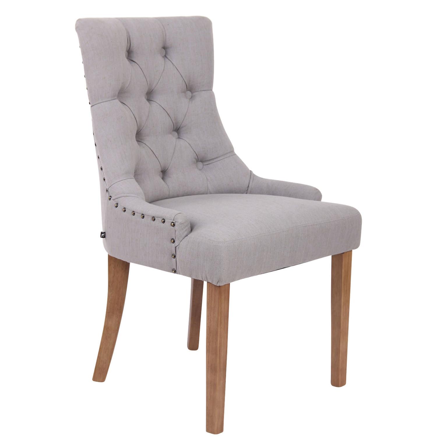 Silla De Comedor Aberdeen En Tela Gris,Antiguo claro