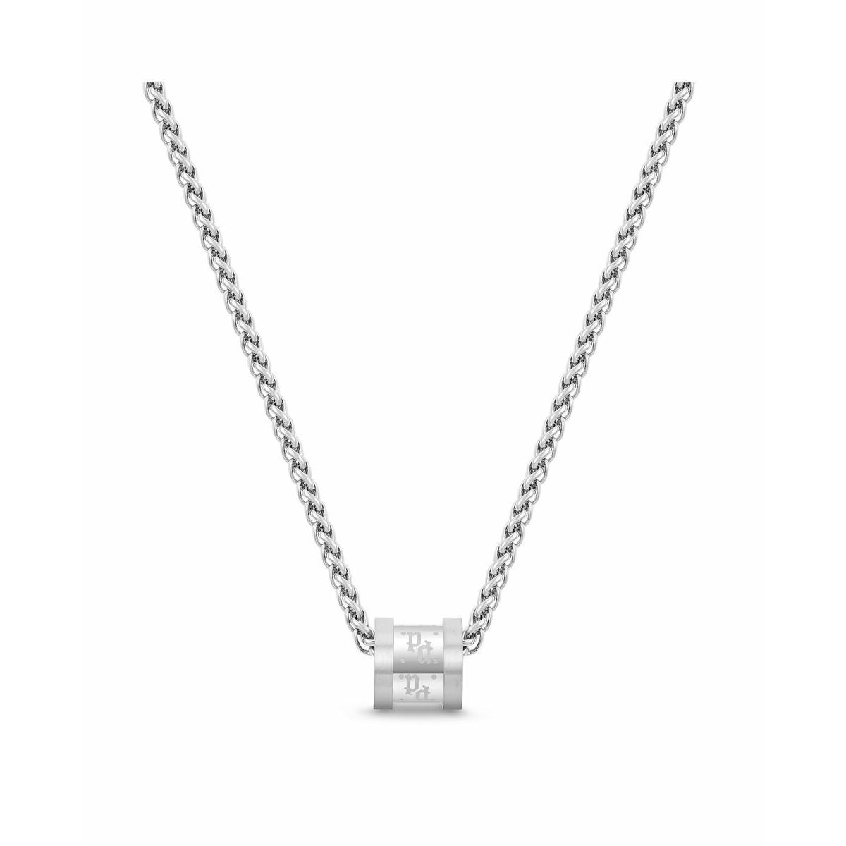 Police Collar Hombre Police Jewels Rondelle De Acero Plateado Peagn0001901