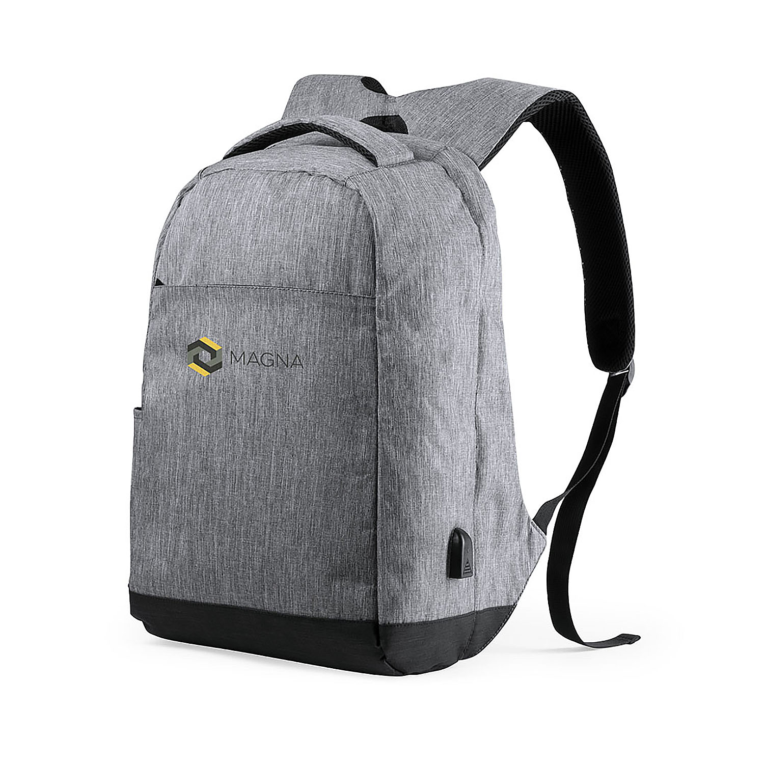 DAM. Mochila Antirrobo Conexión USB. Bolsillo Acolchado para Portátil y Tablet. Parte Trasera y Cintas Acolchadas 35x47x15 cm.