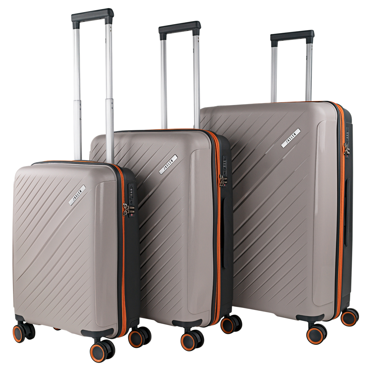 Jaslen - Jaslen Juego De Maletas De Viaje Rígidas Cabina Mediana Grande Ligeras Con Ruedas 360º Conjunto Equipaje Con Candado De Combinacion TSA Set Ideal Para Viajeros Exigentes. Extensible