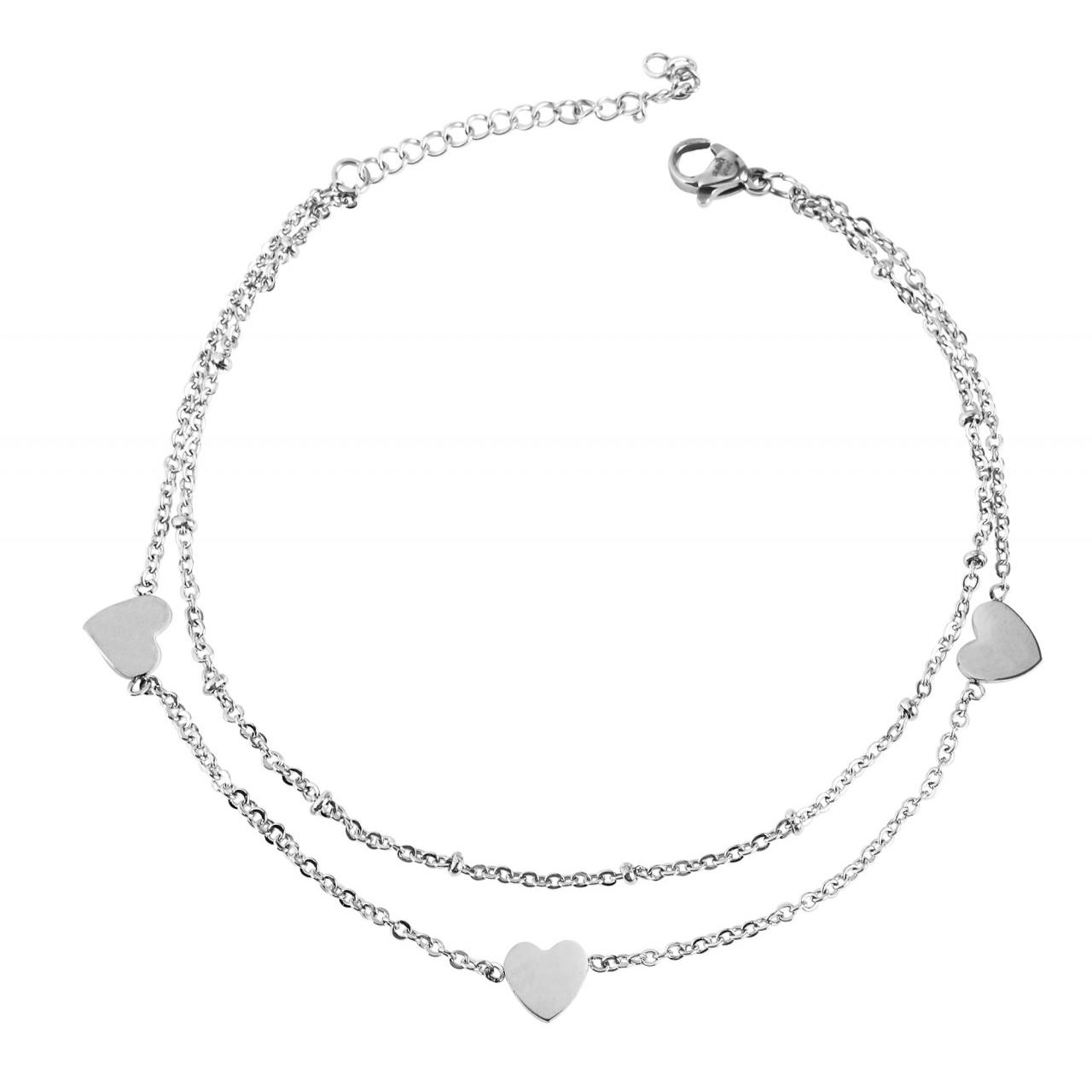 Akzent® Pulsera Pé em Aço Inoxidável