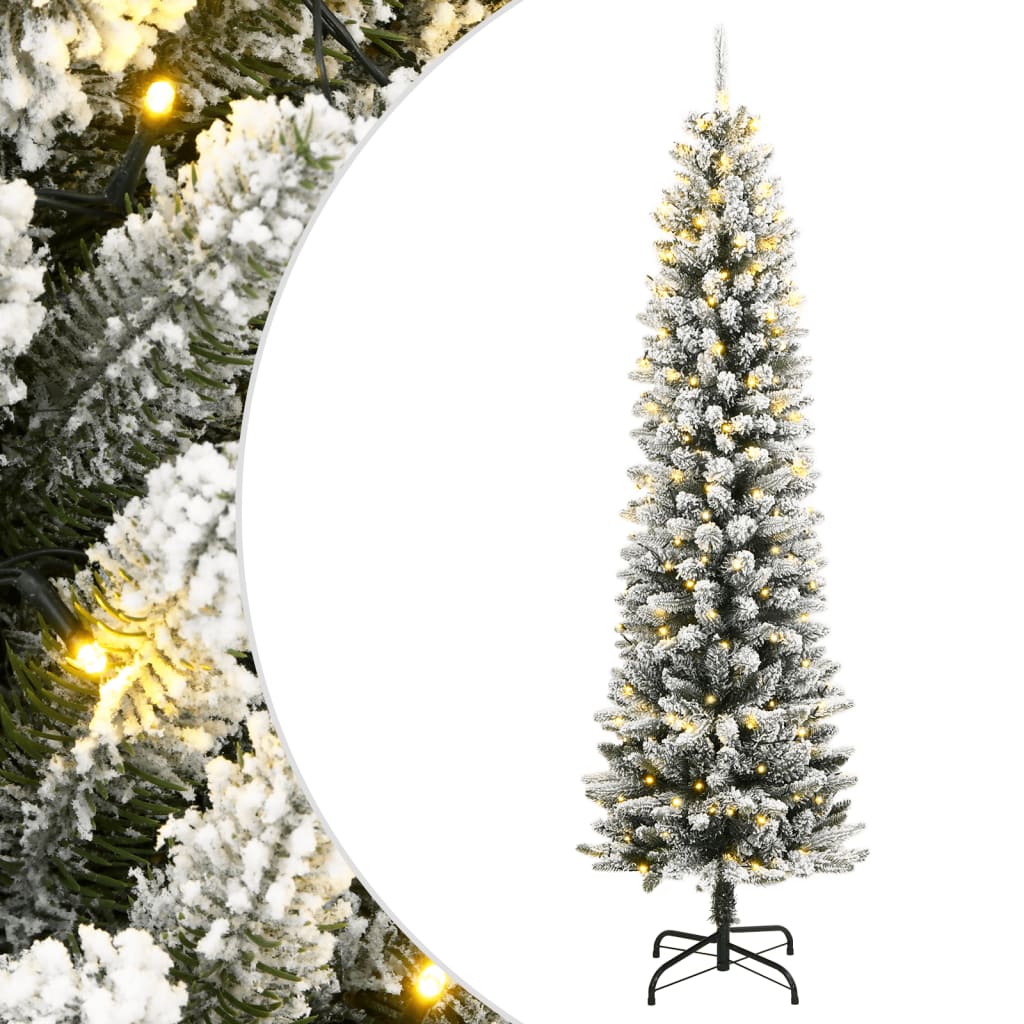 Vidaxl Árbol de Navidad Artificial con Nieve Decoración Navideña Adorno Festivo Multitalla