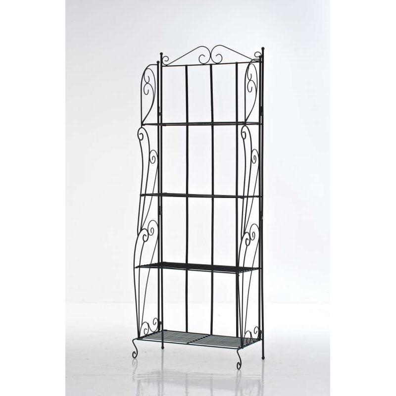 Estantera de Hierro Plegable Lea Negro
