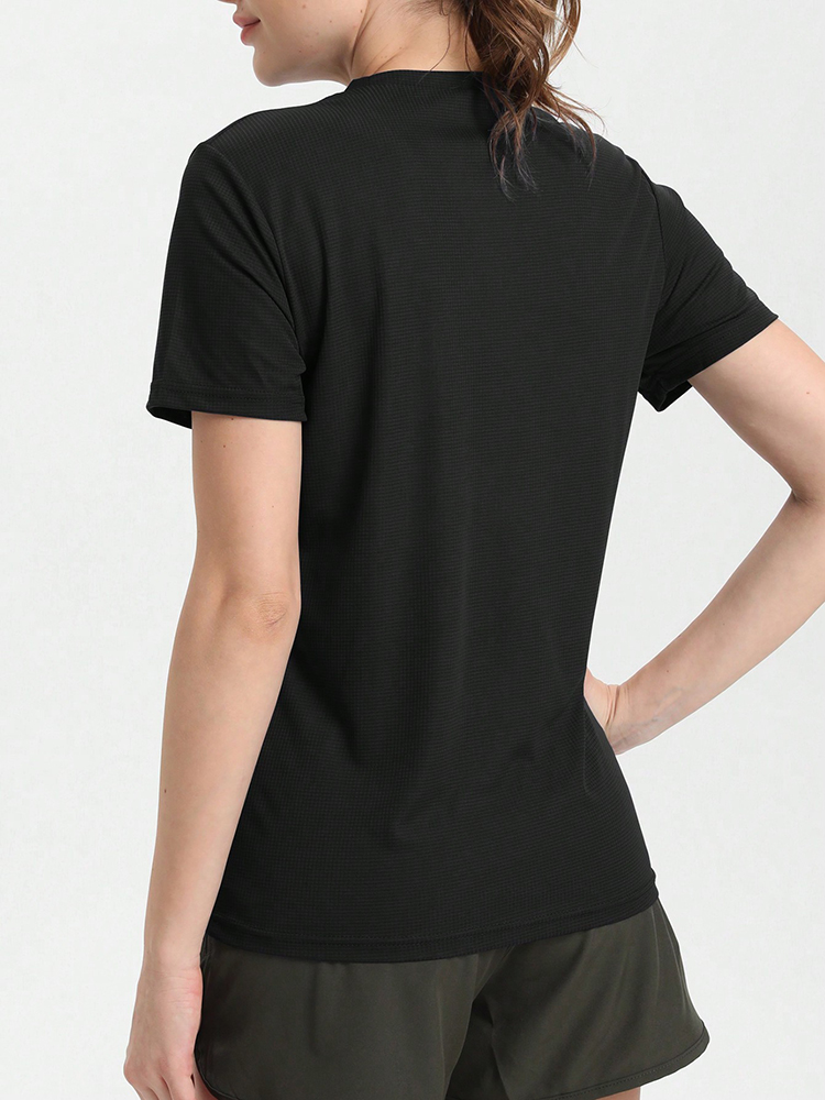 TK Camiseta Deportiva Para Mujer De Color Sólido Ultraligera Y Secado Rápido Transpirable Ligera Para Correr Y Gimnasio