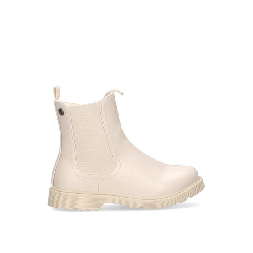 Botin Militar Etika - Niña - Suela Plana - Modelo 16004 - Color Beige
