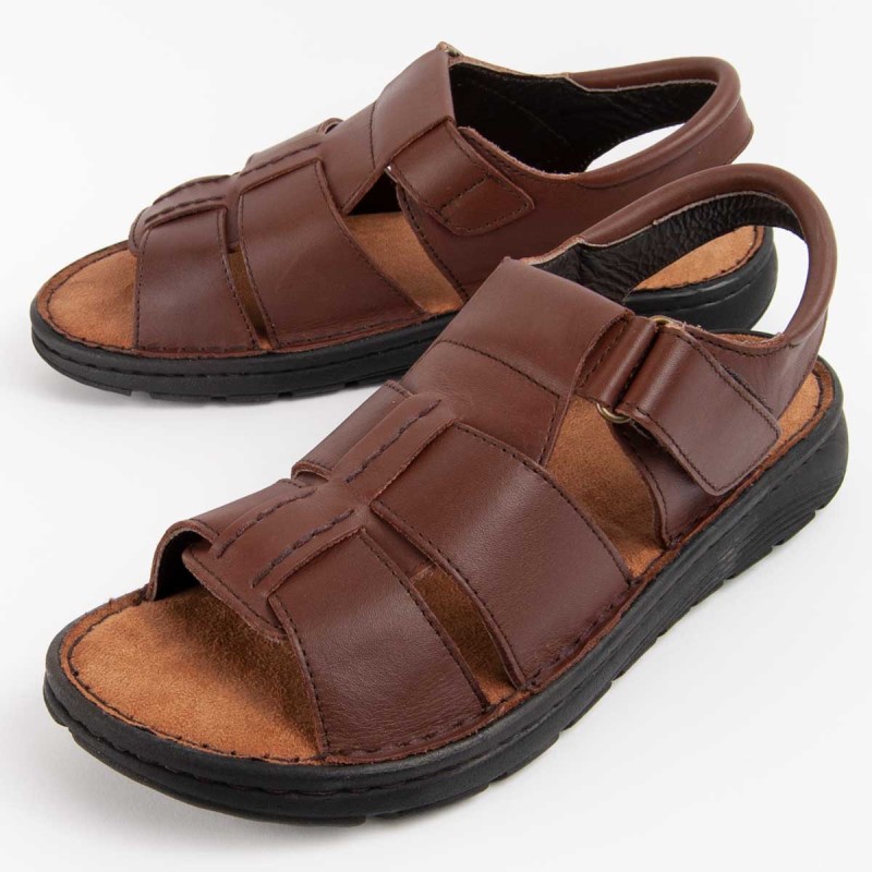 Sandalia De Piel Para Hombre. Purapiel Beira4 102724