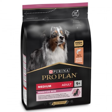 PRO PLAN Medium Adult Sensitive Skin Salmão - 3kg