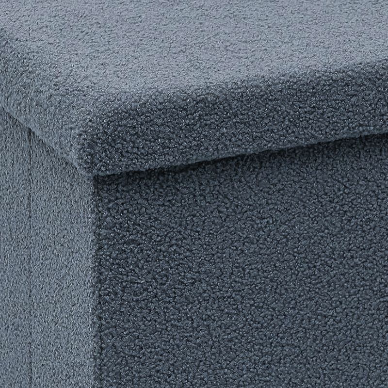 Ottomanes Plegable, Puff de Almacenaje en forma de Caja Grande 76x38x38cm en Terciopelo, Baúl Multifuncional para Juguetes, Mantas o Libros, Taburete y Banco de Almacenaje para Dormitorio, Salón o Recibidor, Caja Organizadora Elegante Estilo Otomana