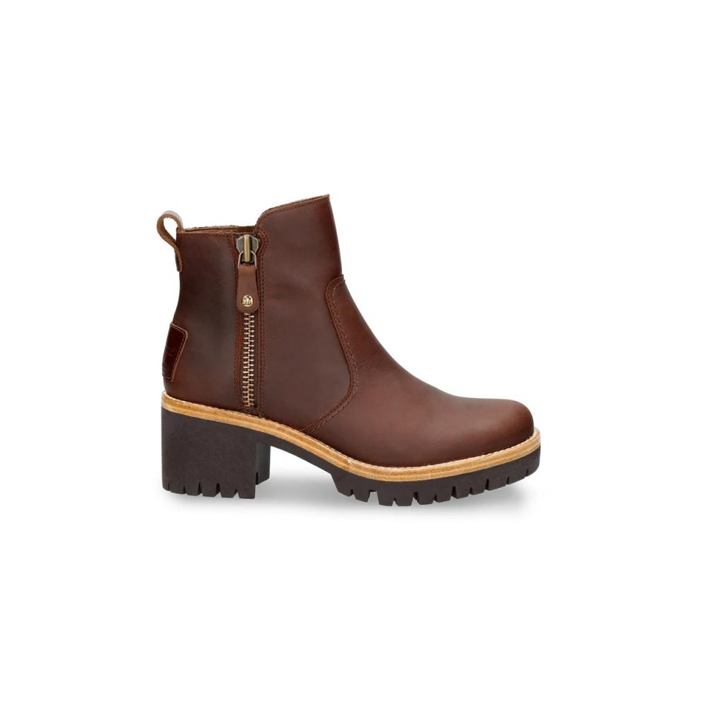Botines de Tacón Mujer Panama Jack Pauline Marron