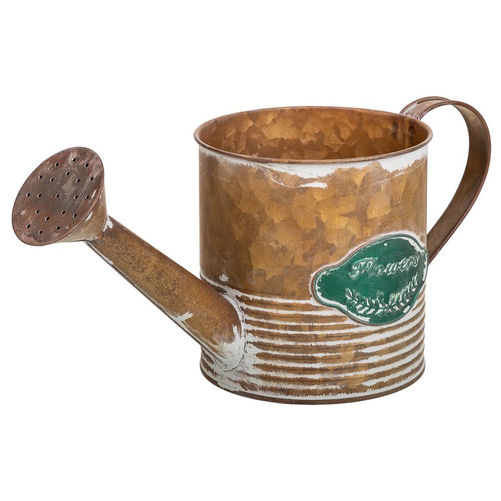 Wonderlust Deco - Regadera de metal dorada 32x12x12.5/14 Cobre 32x12x12.5/14h cm