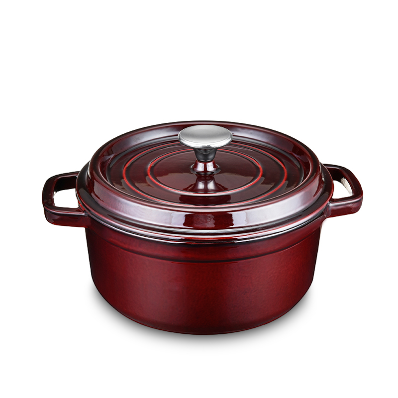 MAXWORK Cocotte Ovalada Hierro Fundido Esmaltado Interior - Cacerola para Estofar y Guisar - Apta Inducción