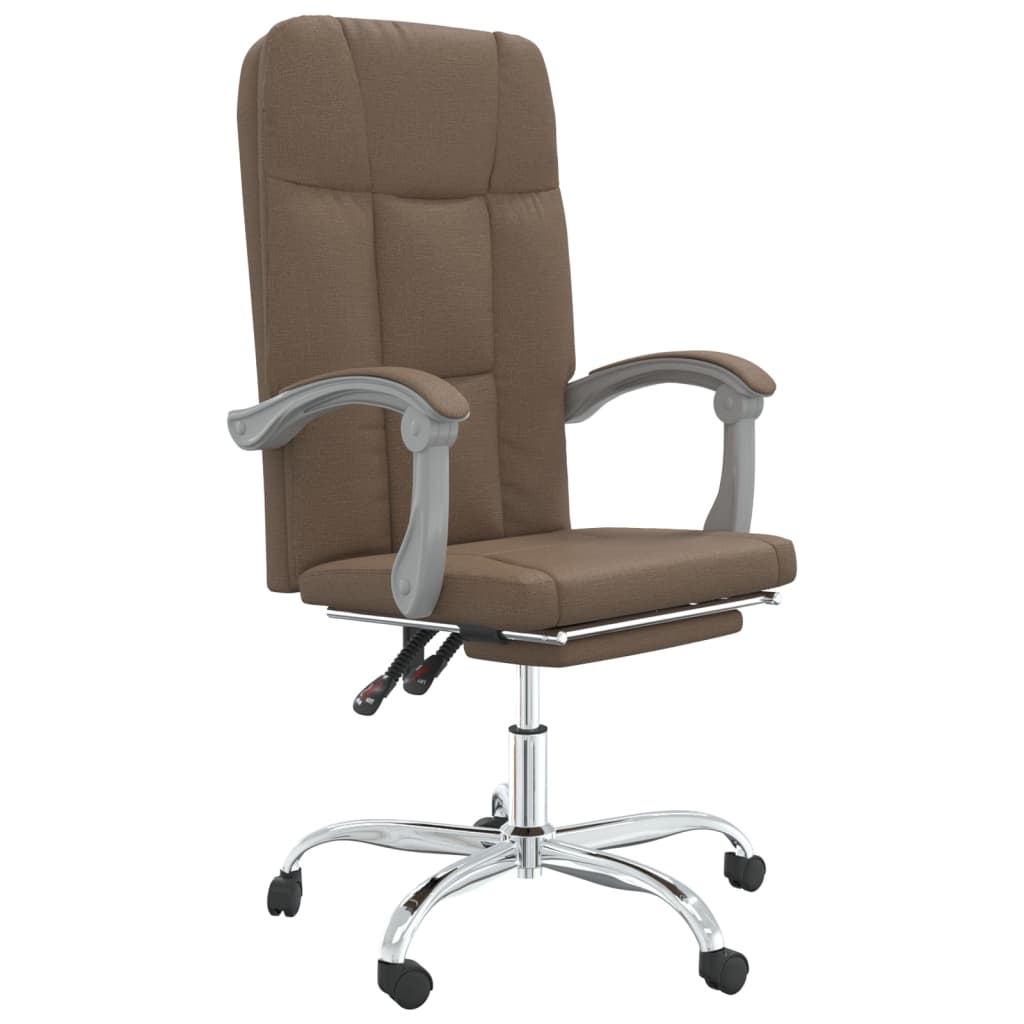 vidaXL Silla de Oficina Reclinable Sillón Asiento de Ordenador Trabajo Tela