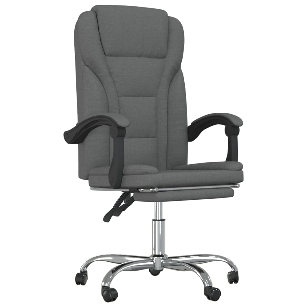 vidaXL Silla de Oficina Reclinable Sillón Asiento de Ordenador Trabajo Tela