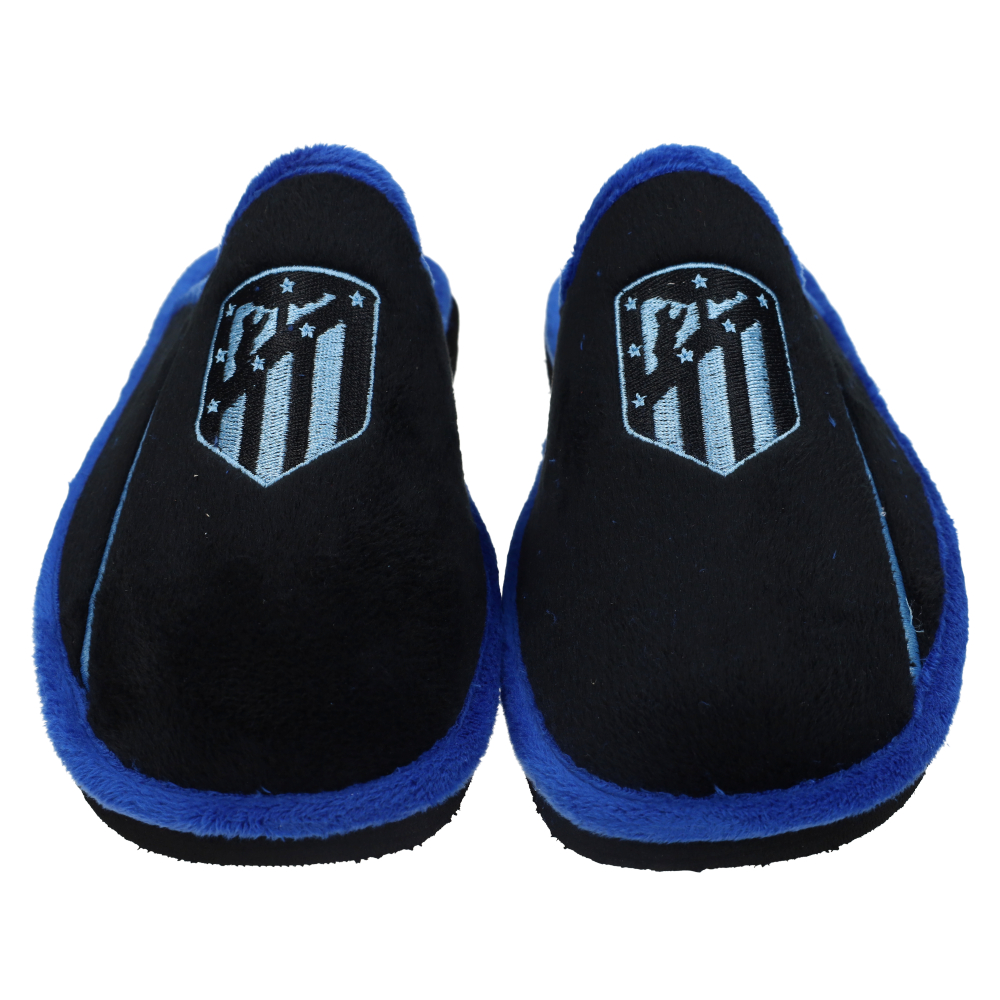 Zapatillas Casa marca ANDINAS para hombre en color negro-azul. ATLETIC MADRID 22-23