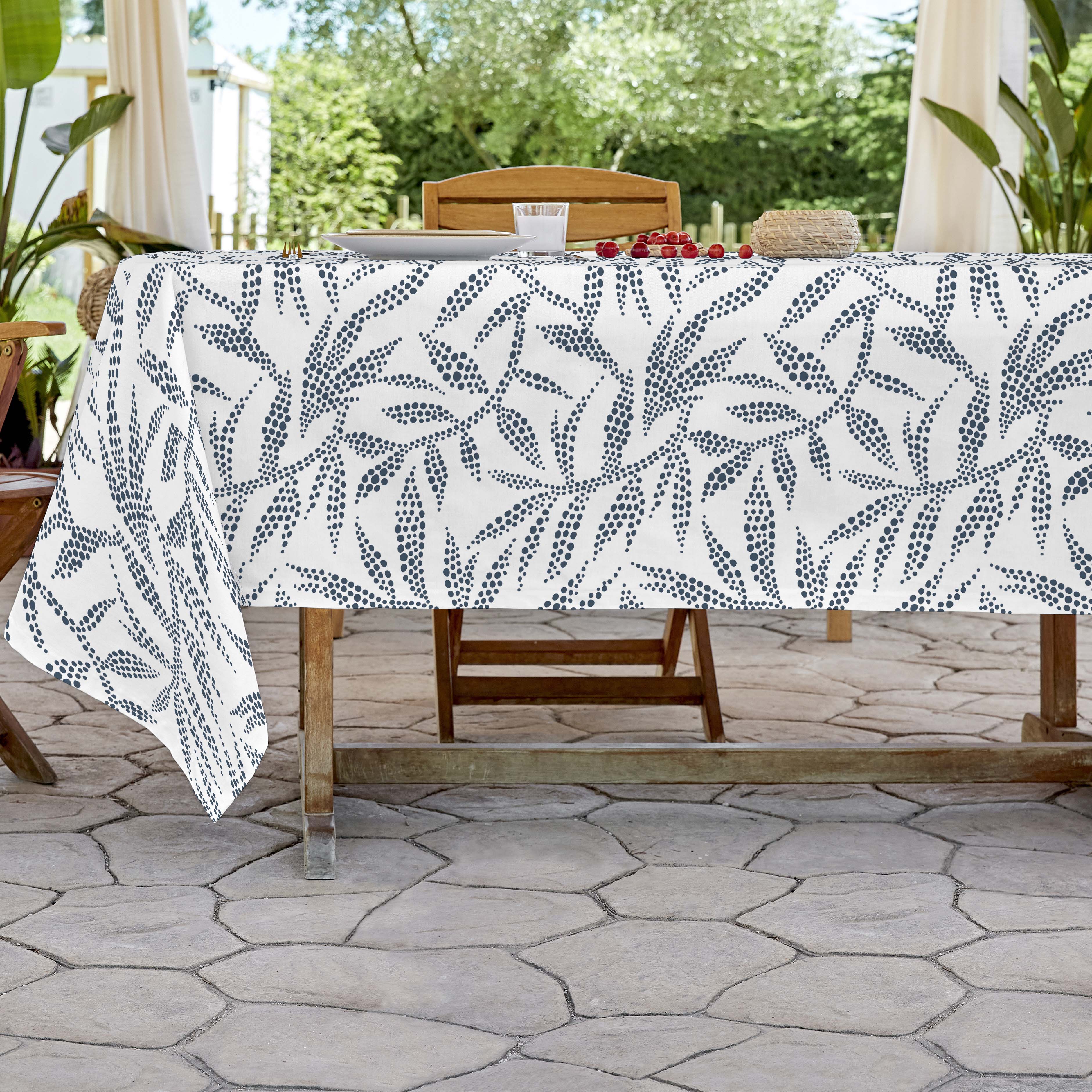 SANDAL - Mantel de Tela Estampado y Antimanchas - Mantel para Interior y Exterior - 7 Modelos Diferentes - Modelos Florales - 140x200 / 140x250