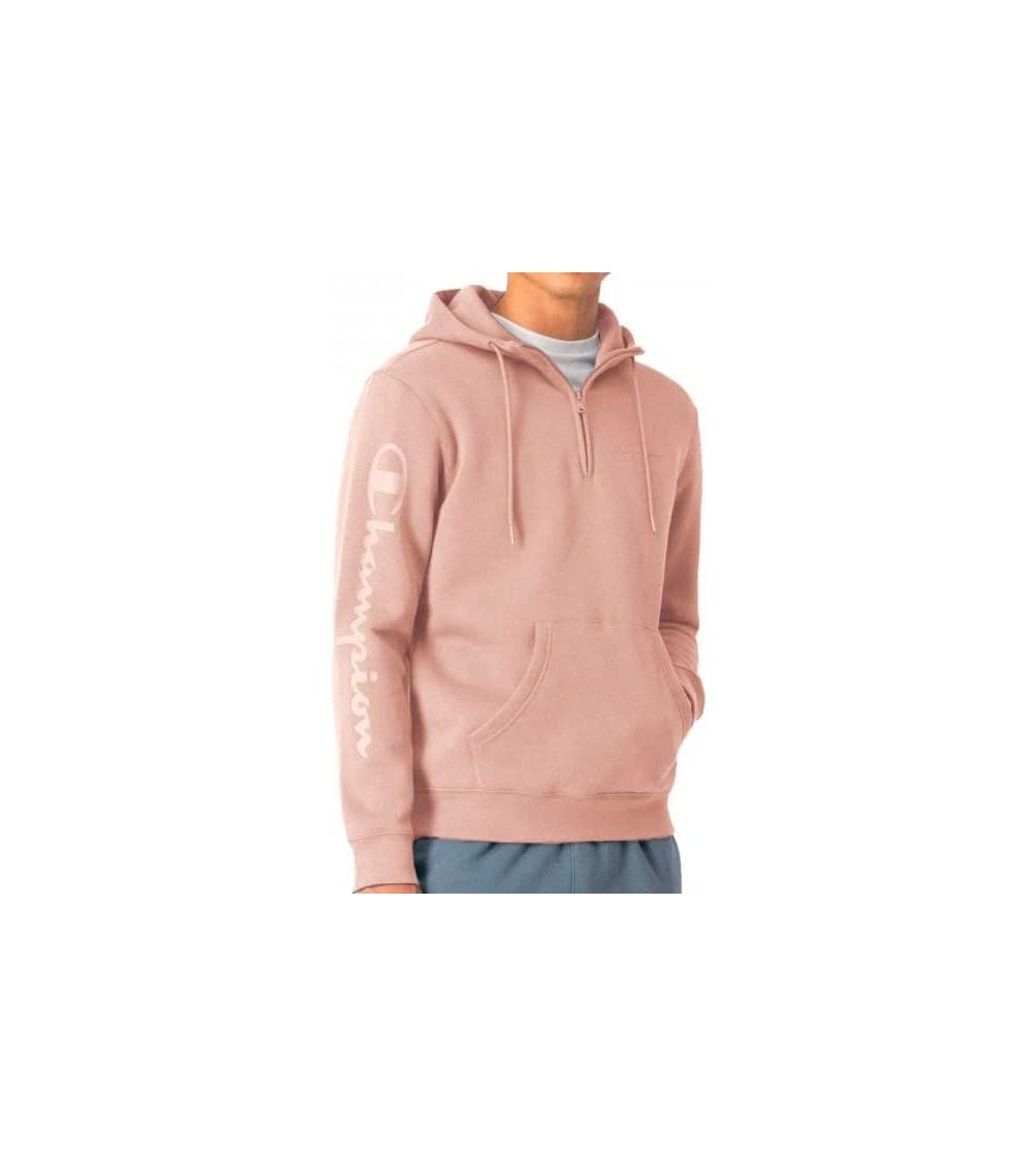 Sudadera Hombre Champion con Capucha y Media Cremallera
