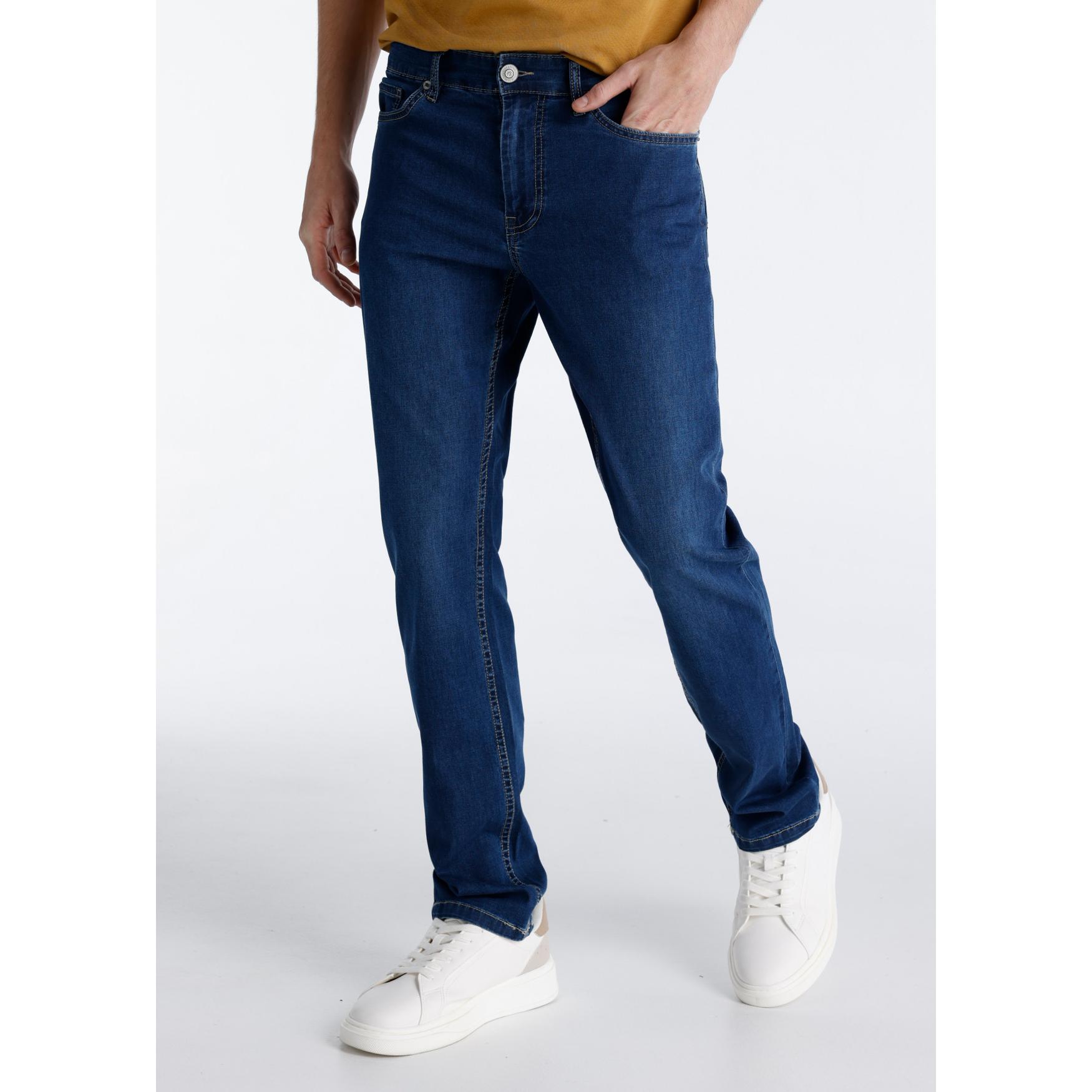 SIX VALVES - Jeans Regular Medium Dark Blue - Tallaje en Pulgadas- Tallaje en Pulgadas