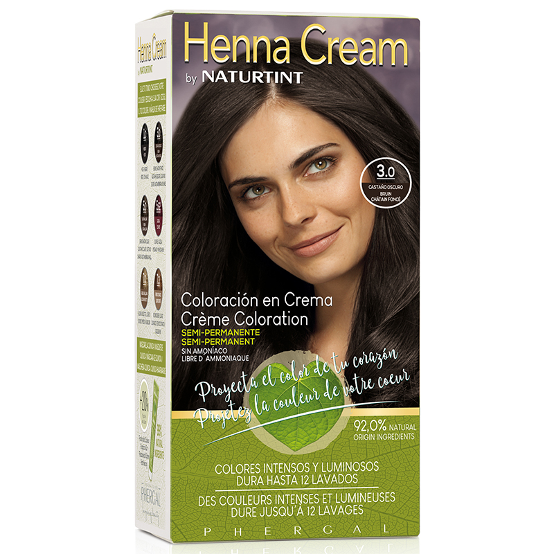 Naturtint | Henna Cream | Coloración Semipermanente Crema Sin Amoniaco | +90% Ingredientes Naturales | Hasta 12 Lavados | 6 tonos | 110 ml