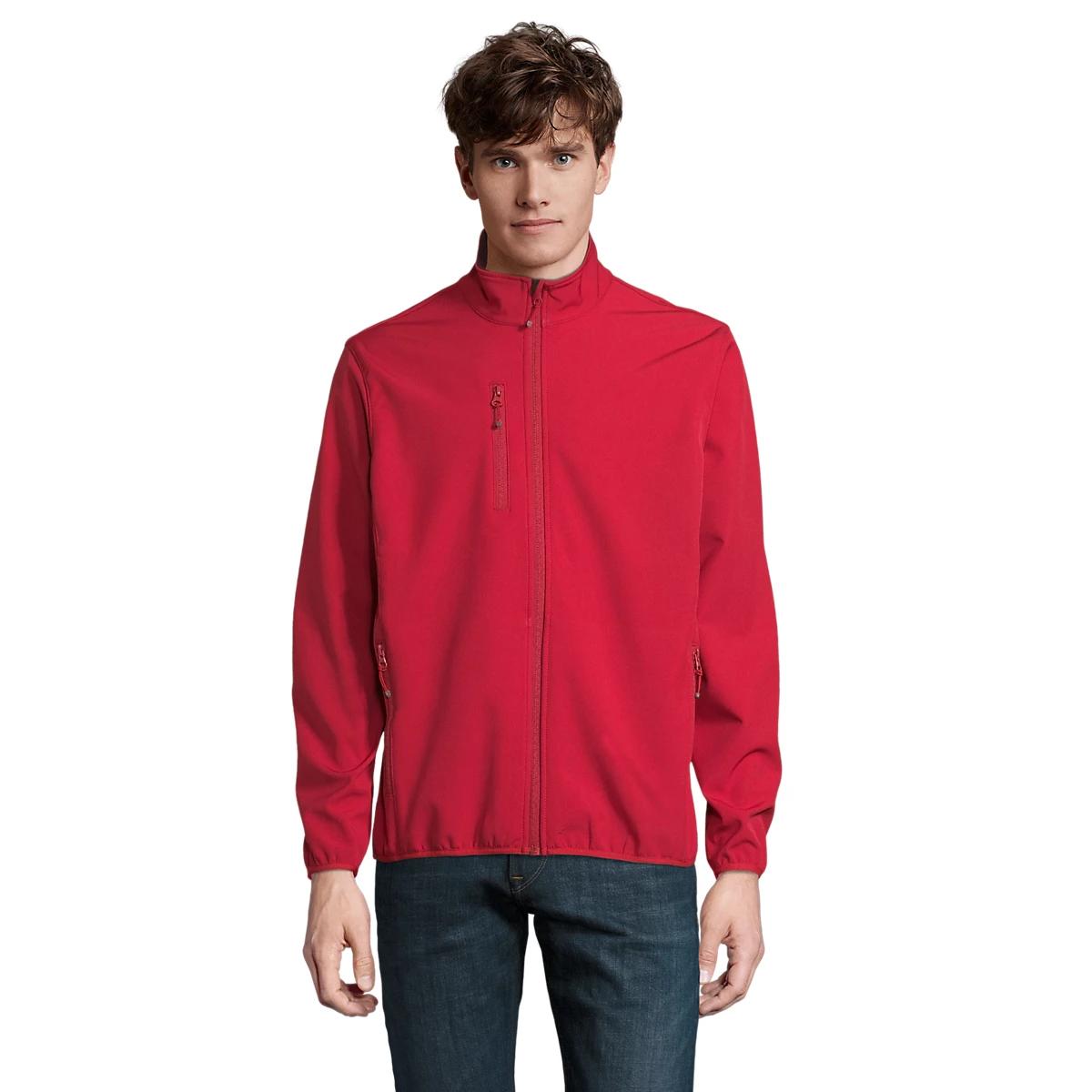 Chaqueta Softshell SOL'S Falcon para Hombre – Abrigo Técnico Cortavientos y Repelente al Agua, Chaqueta Deportiva Funcional con Forro Polar Exterior, Estilo Casual Urbano