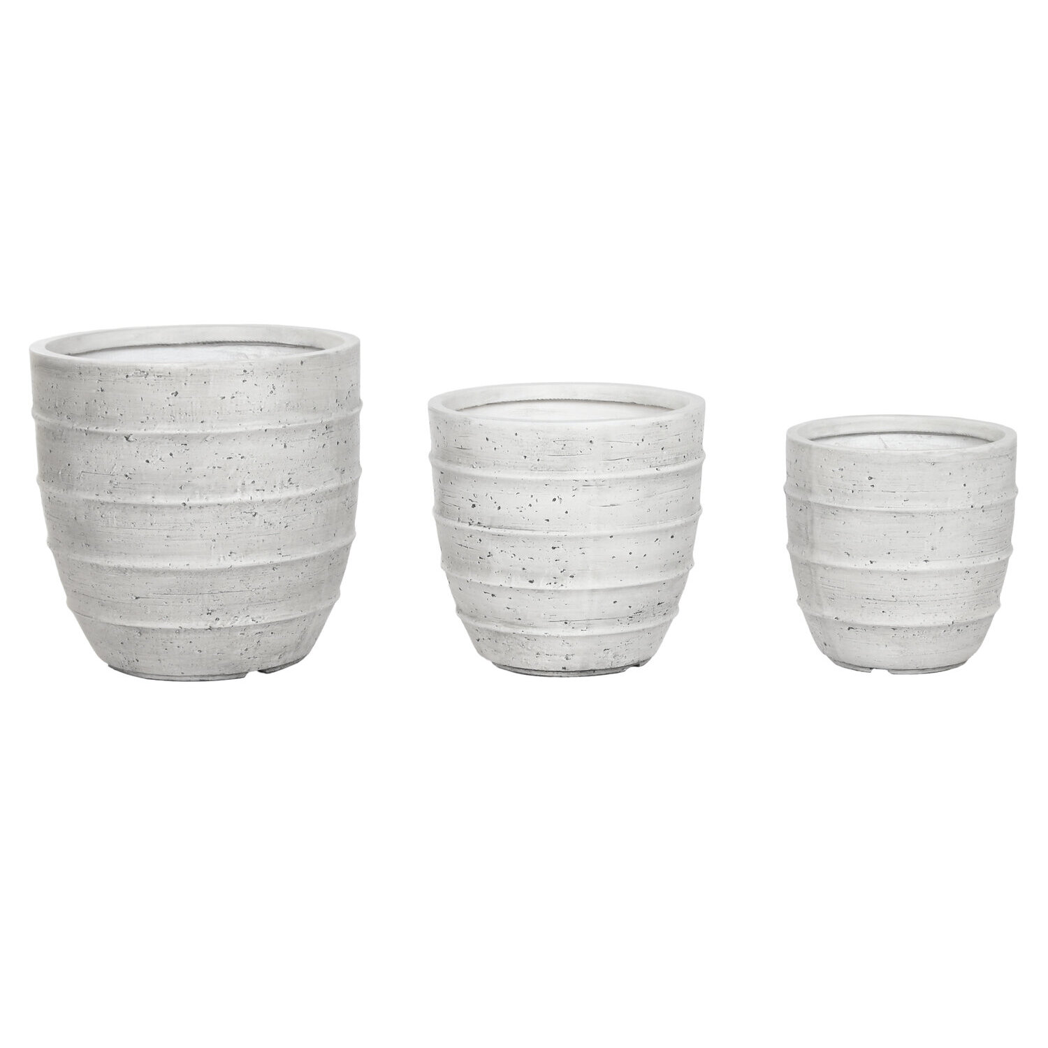 Macetero set 3 magnesia 44,5x44,5x43,5 -20ê gris , El mejor complemento para tu hogar.