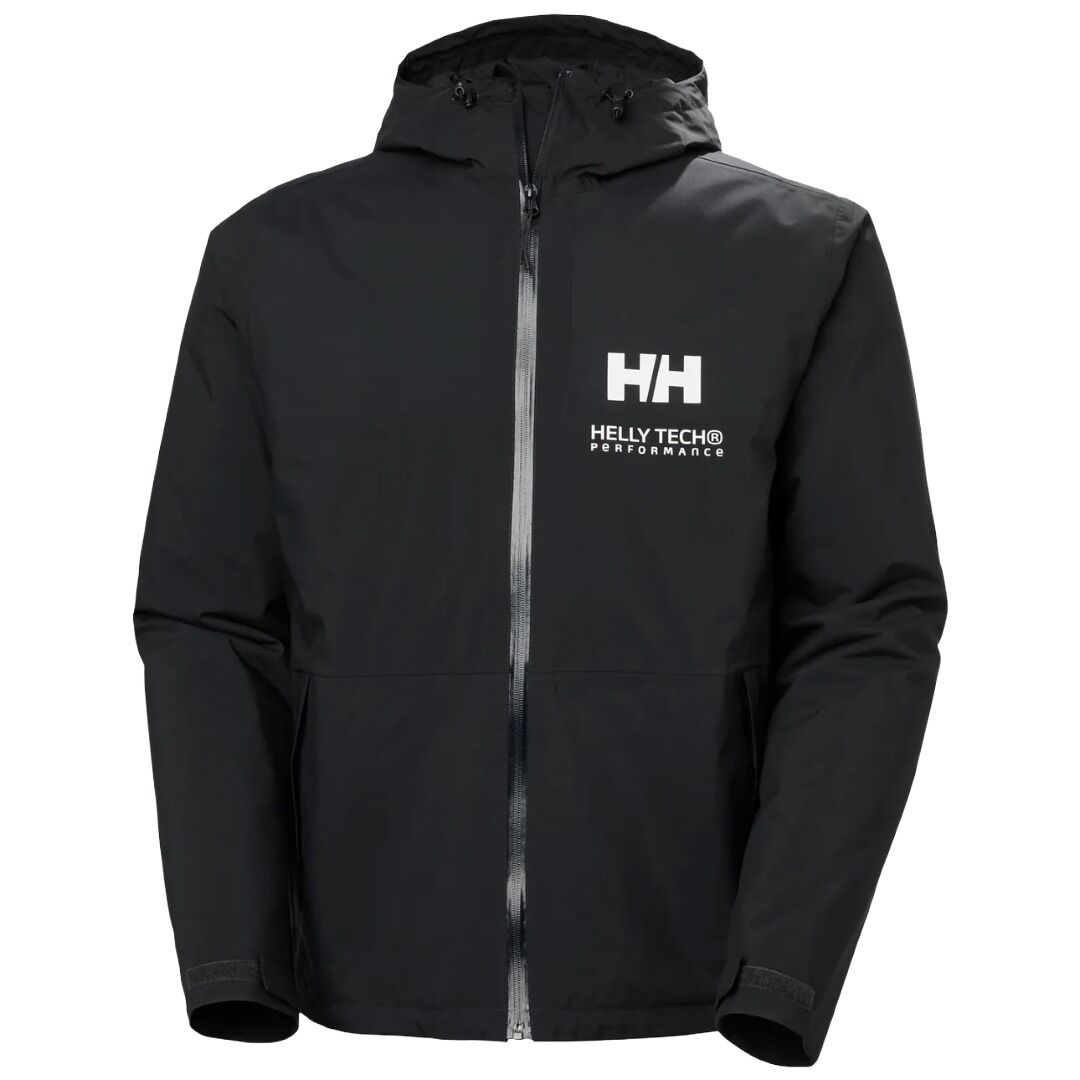 Chaqueta Negra Helly Hansen Ace Insulated Rain Jacket Black Impermeable con Aislamiento Térmico
