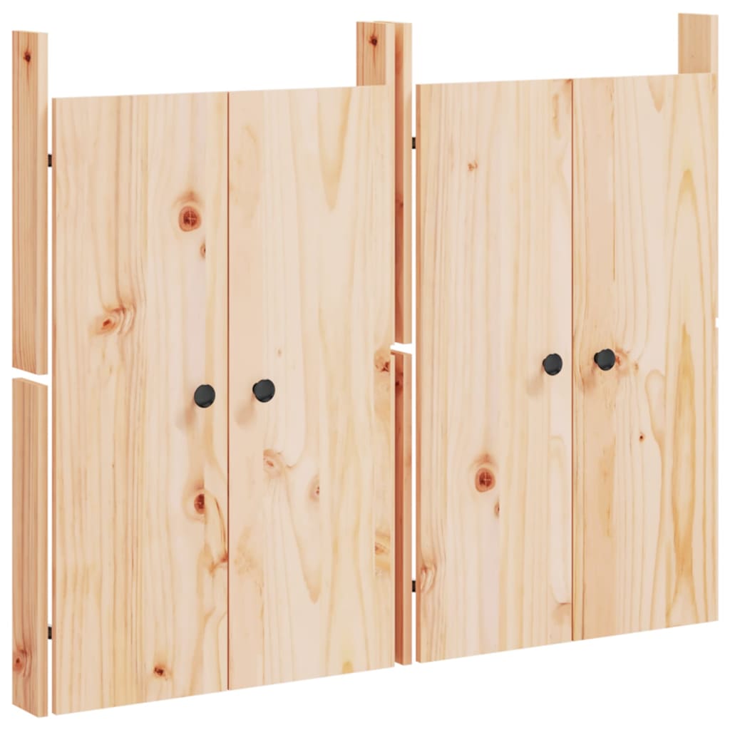vidaXL Puertas Cocina Exterior Decoraciones 2 uds Color Douglas natural, Pino natural, Pino blanco y mas