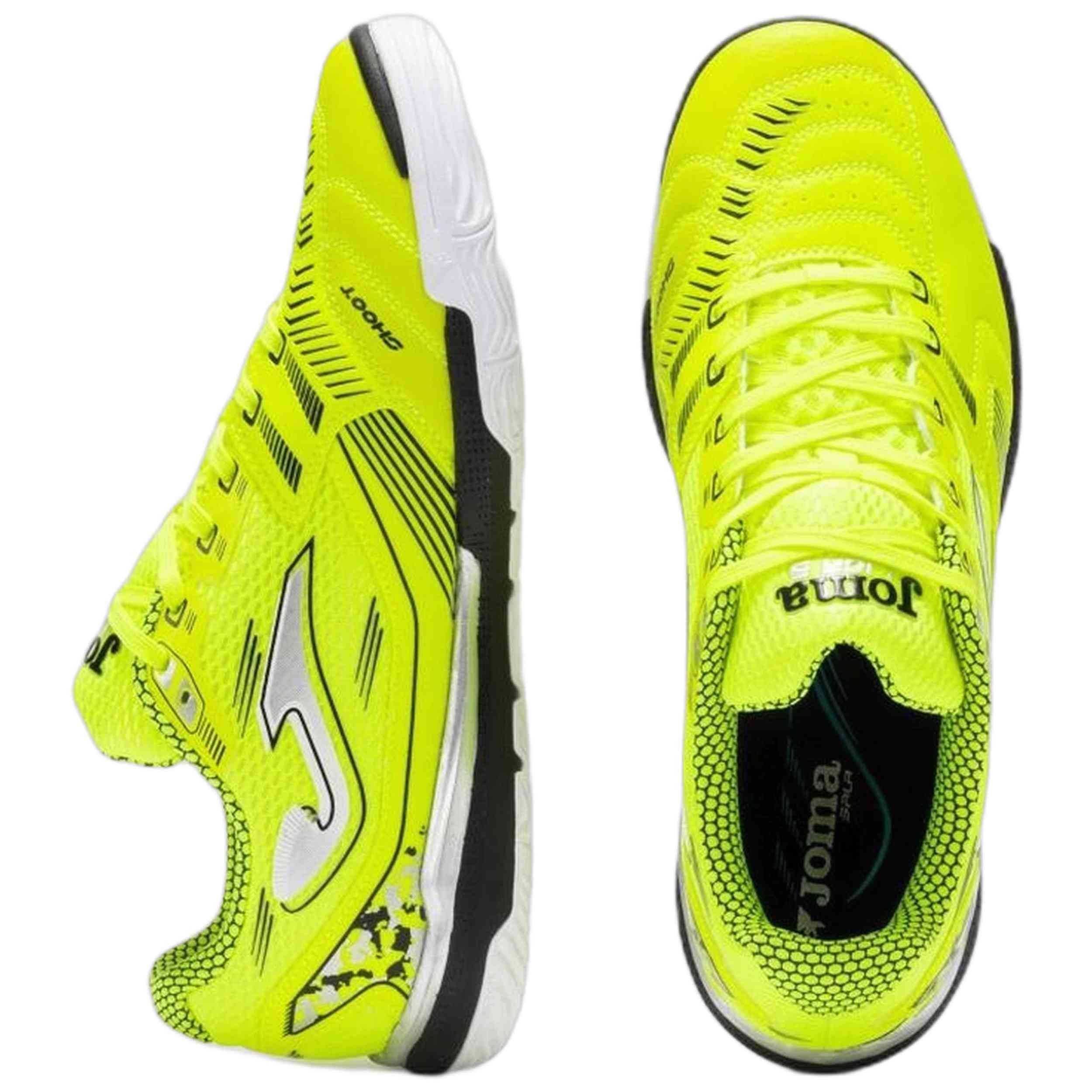 Botas Joma modelo Liga 5 2509 Amarillo Flúor Indoor en color Amarillo