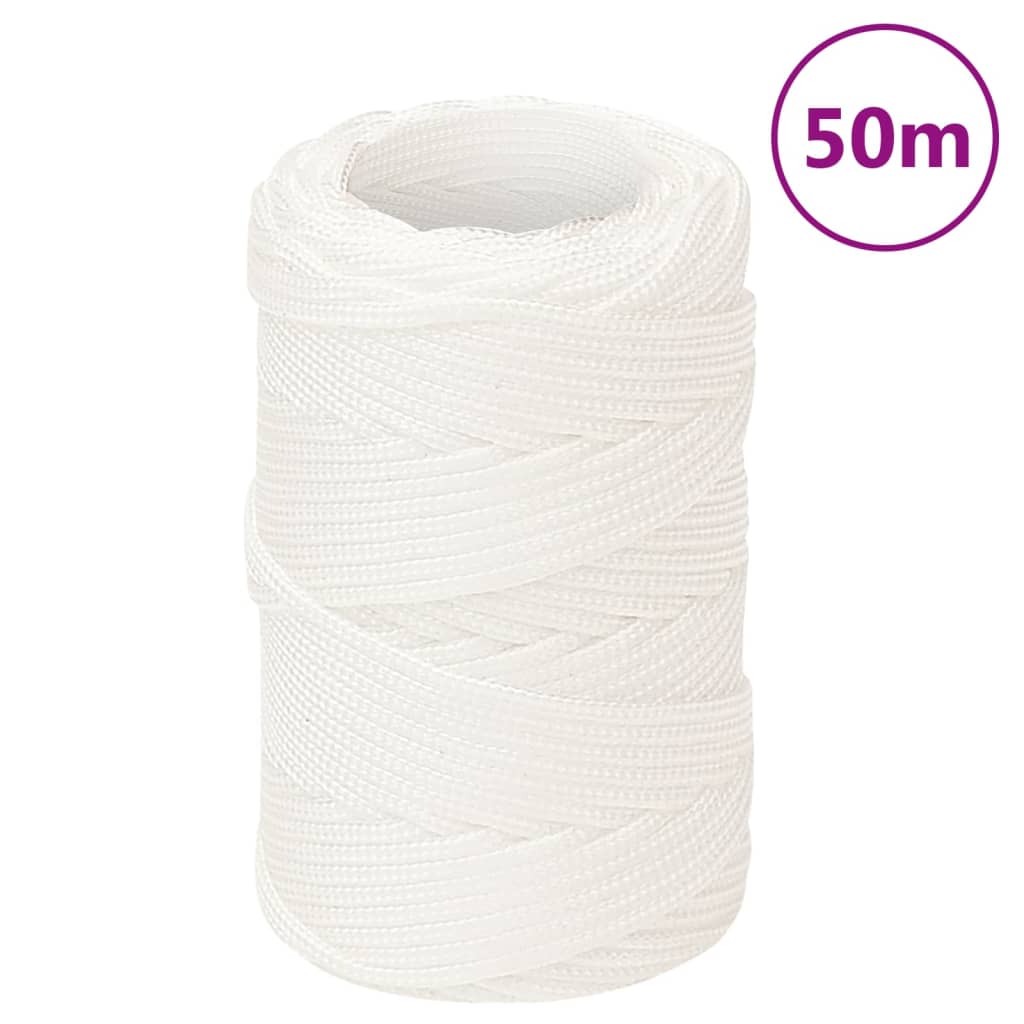 vidaXL Cuerda de barco polipropileno 2 mm 50 m cuerda Color Amarillo, Blanco, orange y mas