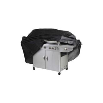 CA Funda para barbacoa, lona protectora antihumedad con bolsa de almacenamiento, color negro (145 x 61 x 117 cm)