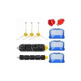 CA Kit de cepillos para Roomba Serie 600 - Kit de accesorios de 10 piezas (cepillos laterales, filtros, cepillo final, etc.) para robot aspirador.