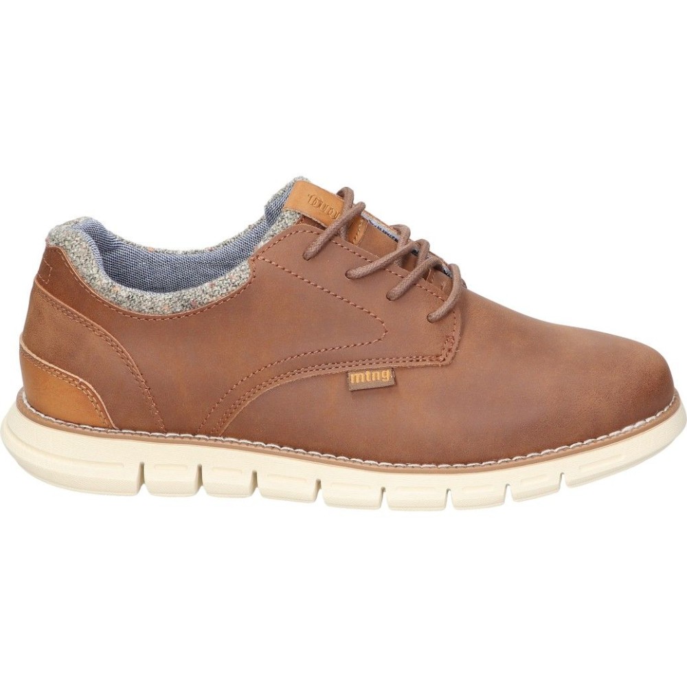 MTNG | Zapato Casual Mustang Kota para Hombre – Zapato Blucher en Color Marrón Cuero – Zapato con Cordones – Estilo Urbano – Cómodos y Versátiles – Combinables – Modelo 84683