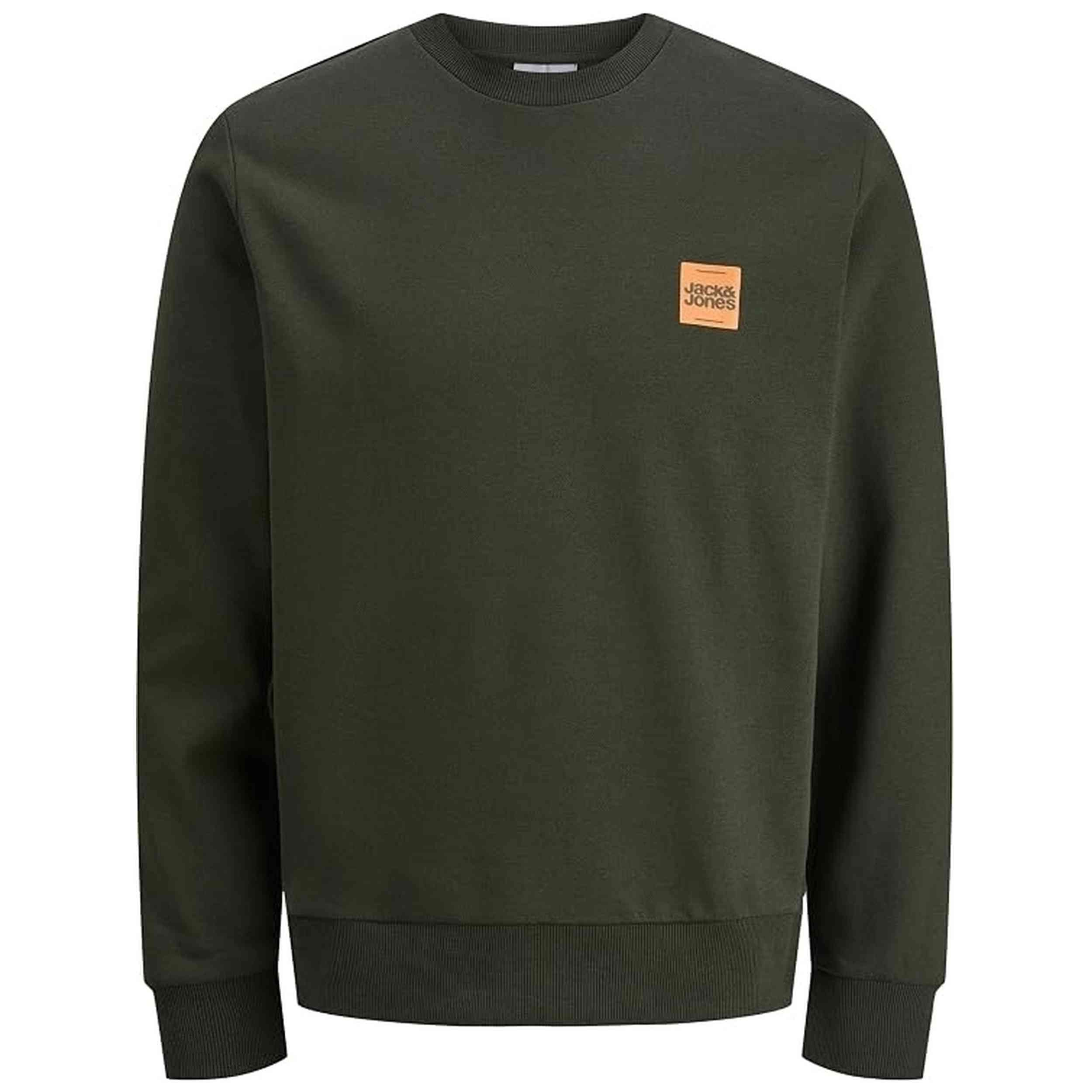 Sudadera Jack & Jones modelo Jcoclub Badge Sweat Crew Neck en color Verde