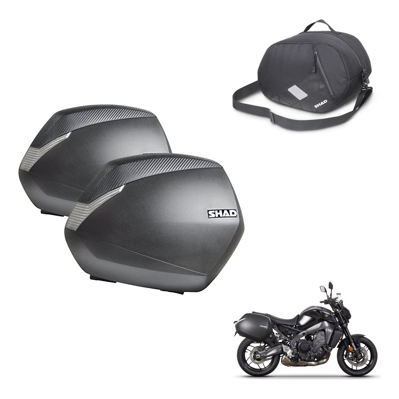 Maletas Laterales + Bolsa Interna + Herraje 3P Sh36 Sh 36 KIT-245541