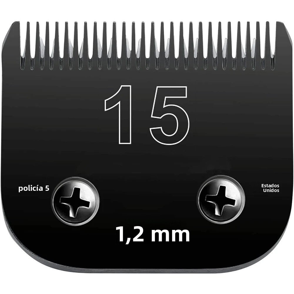 TK Cuchilla De Afeitar Para Perros Negra 4FC#5FC#7FC#10#15# Compatible Con Afeitadoras De Mascotas Hecha De Acero Inoxidable Desmontable