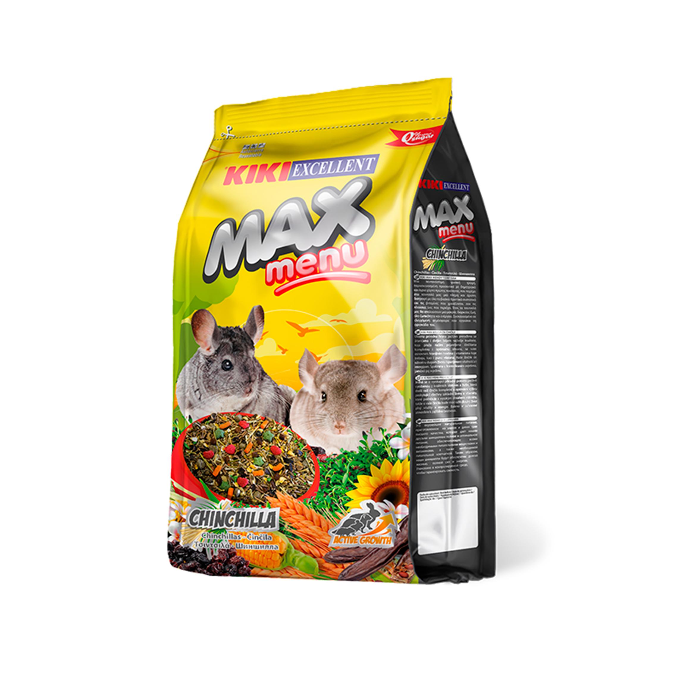 Kiki Max Menu Chinchillas - Alimento Completo para Chinchillas