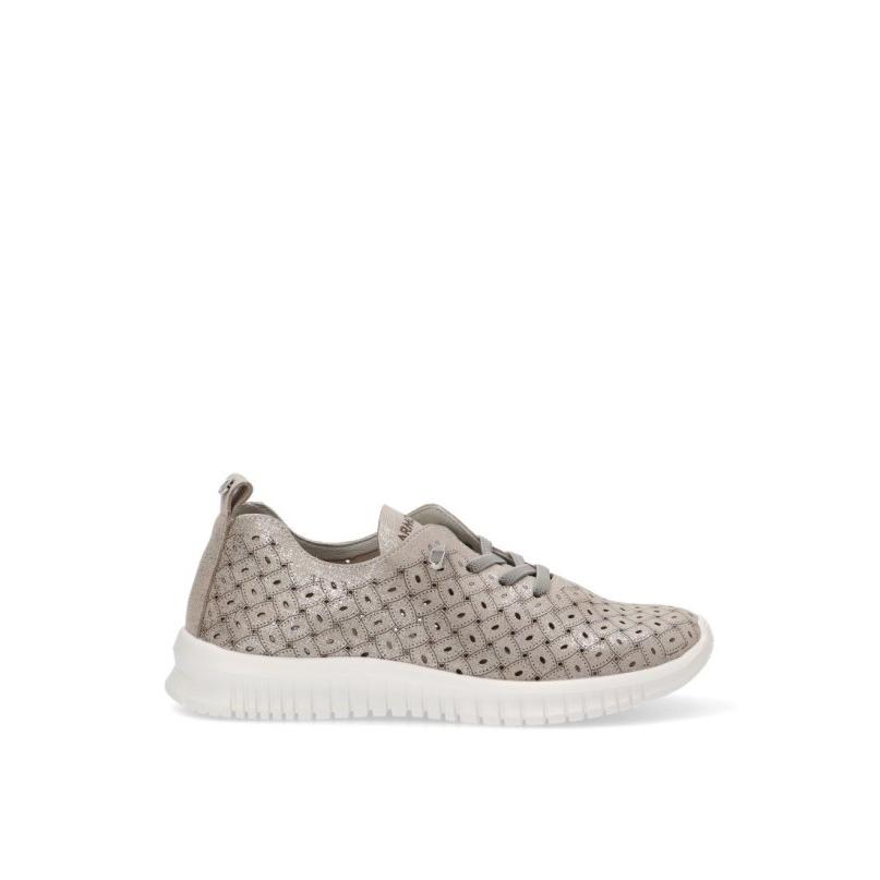Zapatillas Cómodas Armony - Mujer - Suela Plana - Modelo 68001 - Color Plata