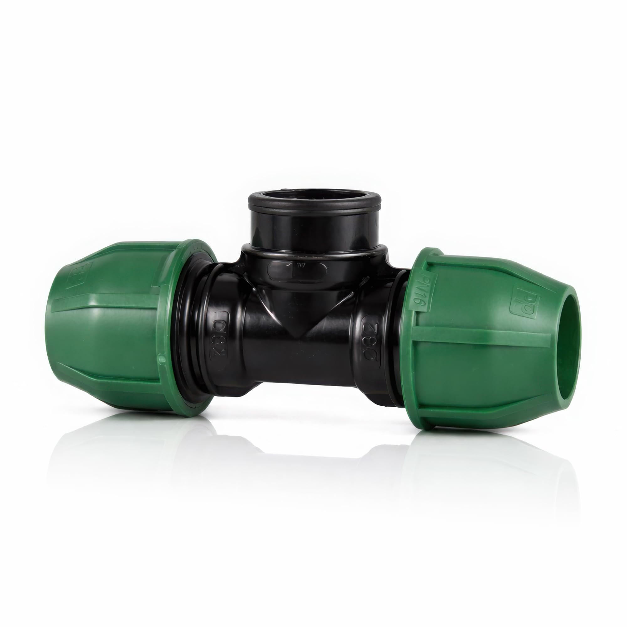 TE PP PN16 40mm - 1 1/4" con Rosca Hembra para Riego y Fontanería FLUVIA