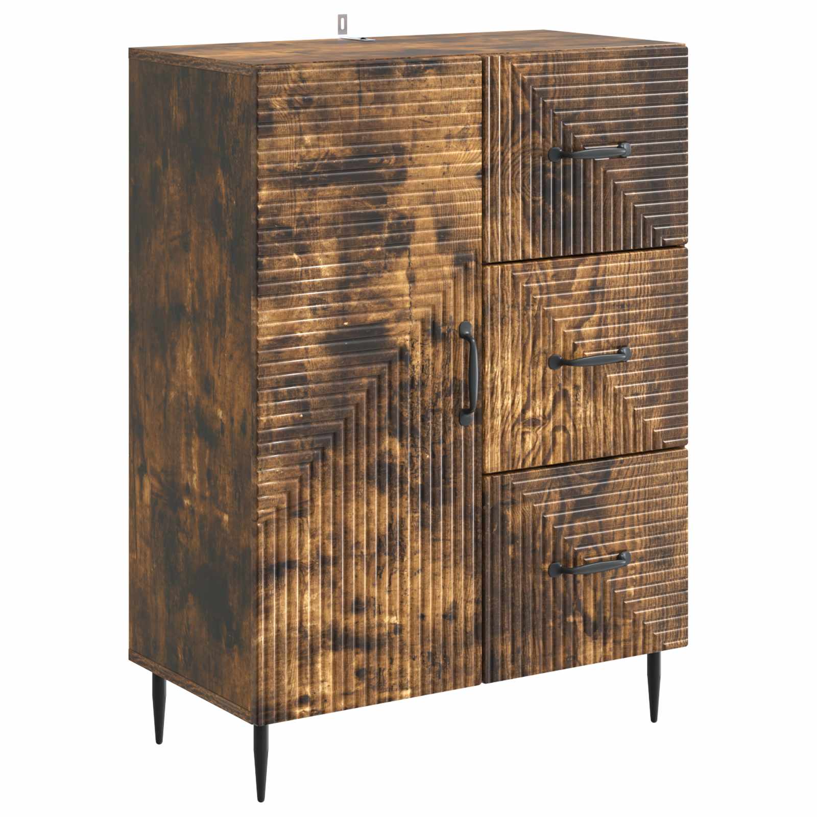 vidaXL Aparador 66 x 34,5 x 89,5 cm Madera de Ingeniería Multicolor